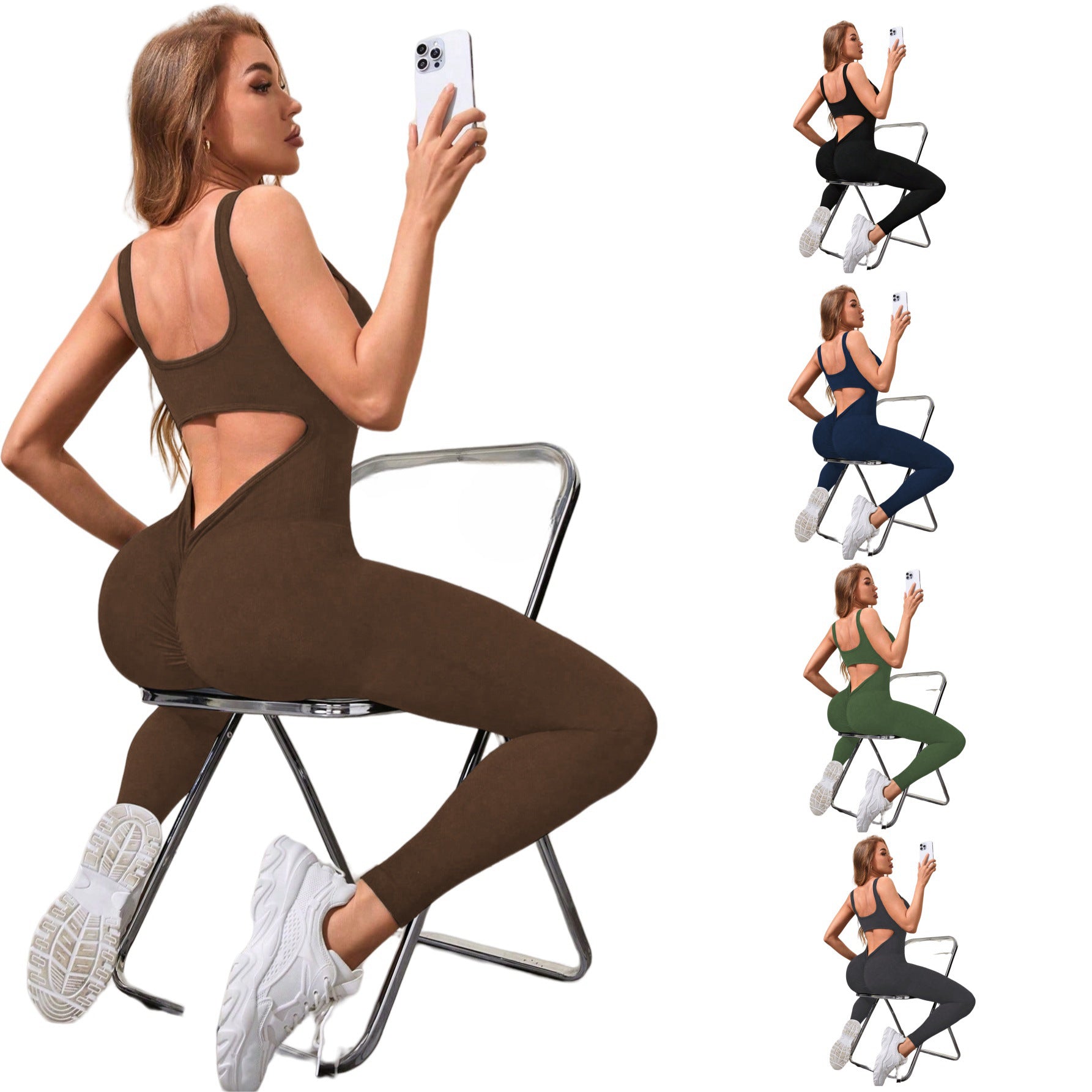 Fashion Personality All-in-one Yoga Jumpsuit Women