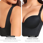 Vest-style Shapewear Back-slimming Plus-size Sports Bra