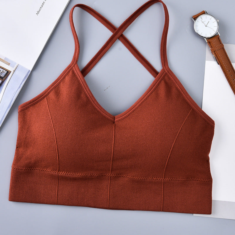 Large U Beauty Back Cross Sling Underwear Ladies Belt Chest Pad Anti-wardrobe Malfunction Base One-piece Tube Top Wrapped Chest For Women