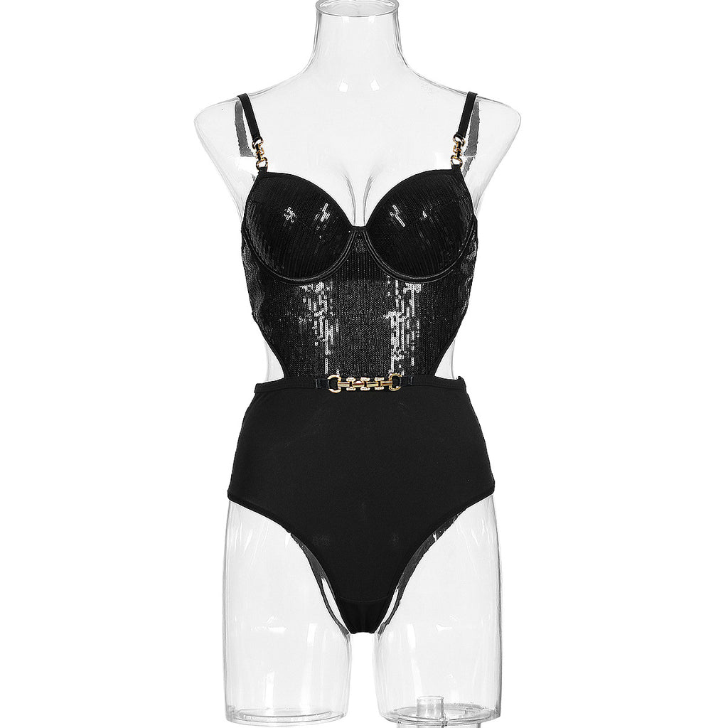 Midriff Outfit Body Shaping Sleeveless Jumpsuit
