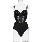 Midriff Outfit Body Shaping Sleeveless Jumpsuit
