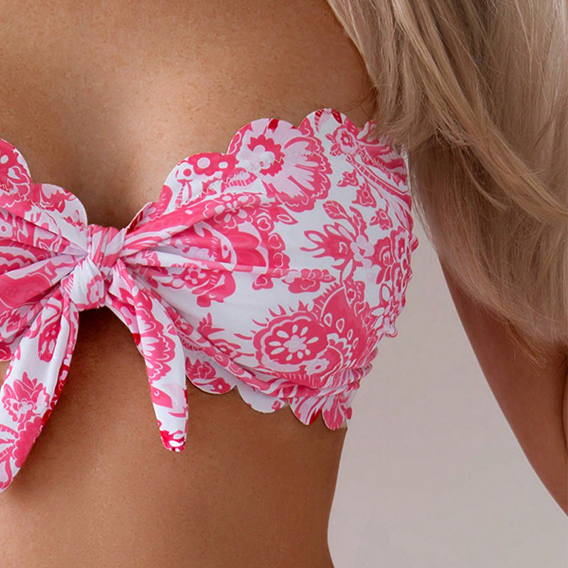 Womens Printed Swimsuit Sexy Bikini Set