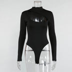 Women's Long-sleeved Jumpsuit Sexy Hollow Jumpsuit
