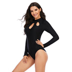 One-piece long-sleeved surfing suit swimsuit