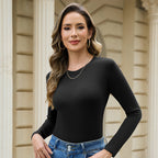 Solid Color Bottoming Shirt Inner Half-high Collar