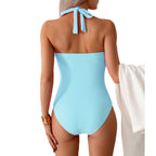 Women's Sports Swimsuit Bikini Solid Color Jumpsuit