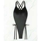 Summer Beach Lace-up One-piece Swimsuit