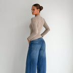 Women's Long-sleeve Base Layer, Figure-hugging Knit Top