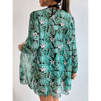 New Style Swimsuit Three Piece Printed Sunscreen
