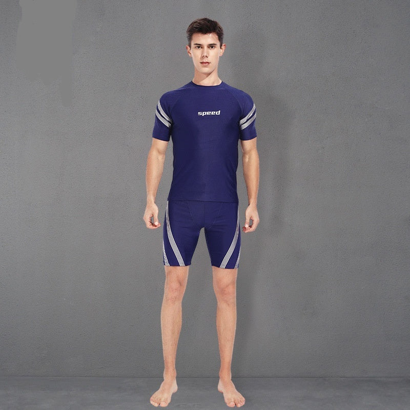 Men's Split Training Swimming Trunks Swimsuit Suit