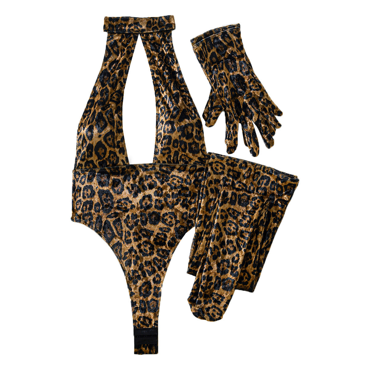 Popular Jumpsuit Sexy Gloves Leggings Suit