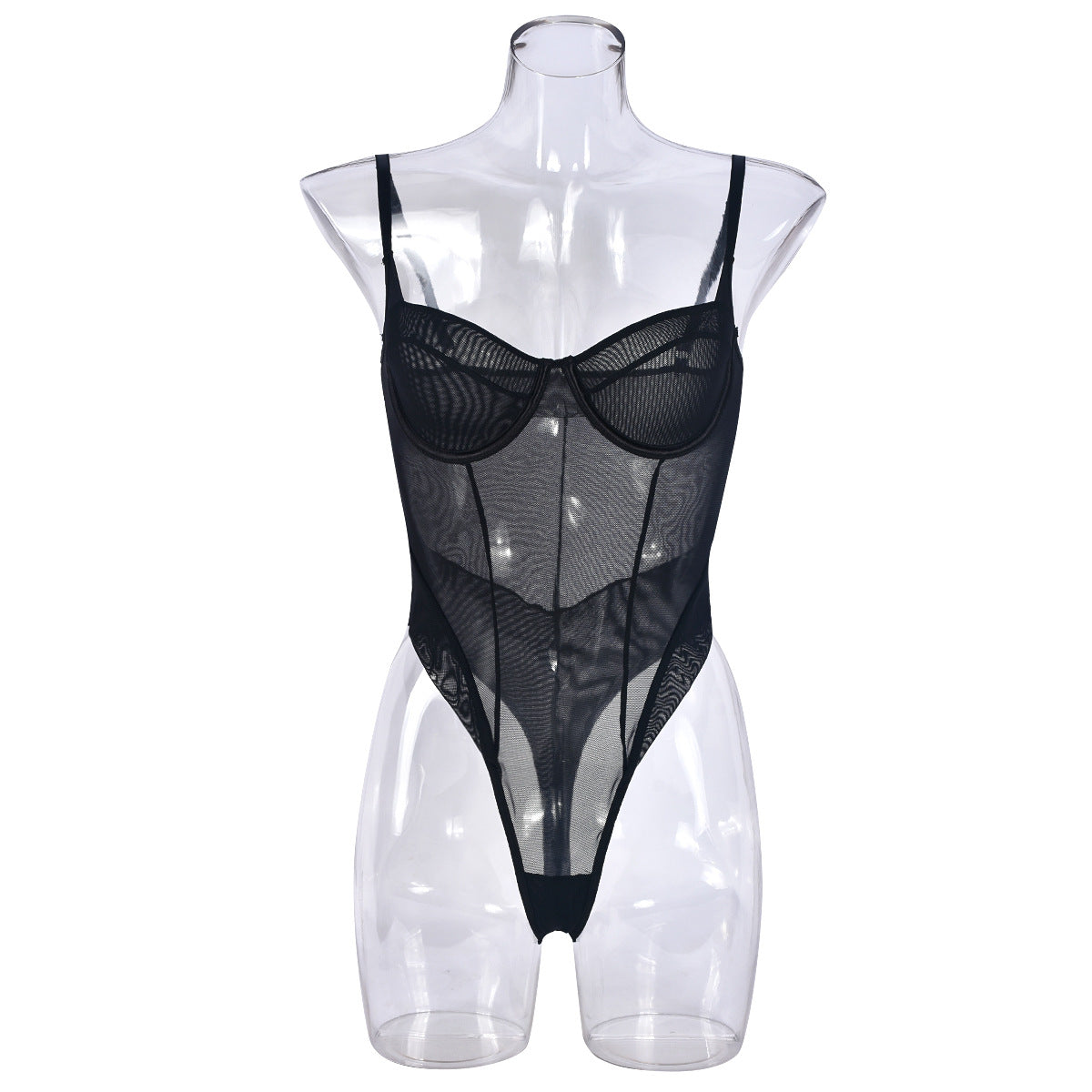 Women's Double-layer Ultra-thin Mesh Jumpsuit