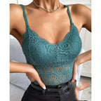 Lace Plus Size Spaghetti Straps Outerwear Vest Women's Slim Fit Inner Wear Bottoming Shirt
