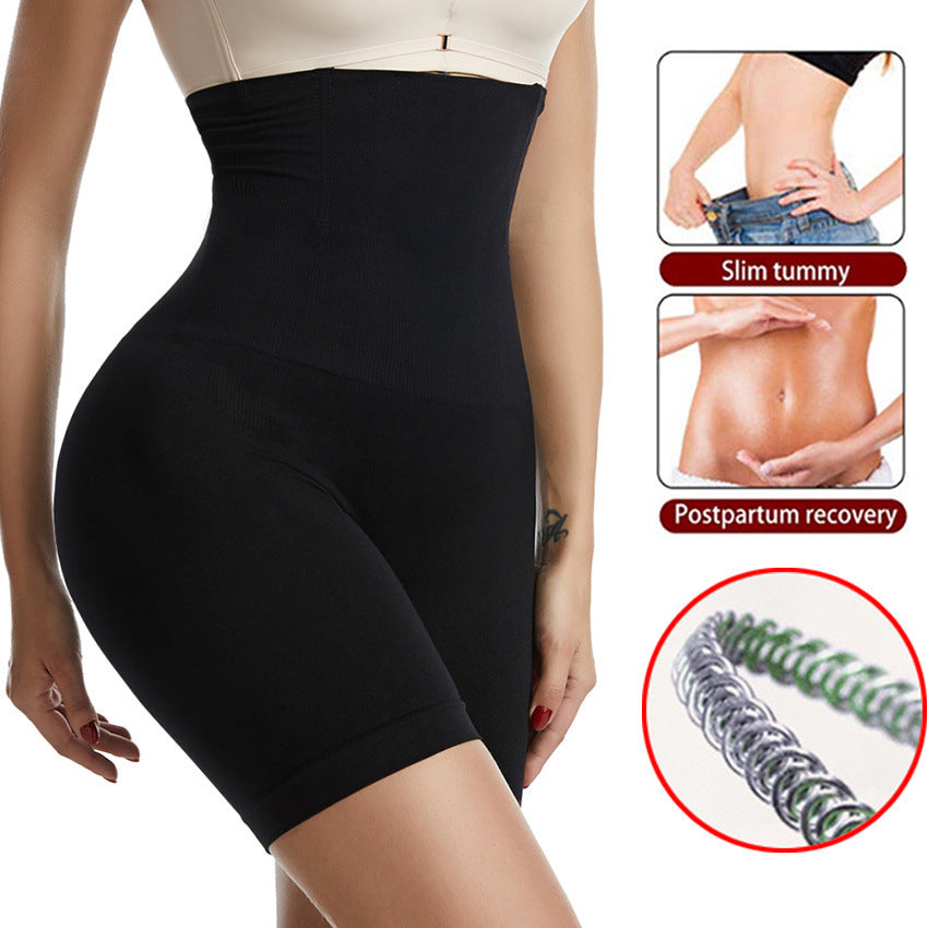 Women's Seamless High Waisted Shapewear Boyshorts - Tummy Control & Butt Lifter Panties, No-Roll Flat Leg Shaping Briefs For Under Dresses & Yoga Pants