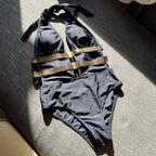 Womens Sexy Backless Strappy One-Piece Swimsuit Bikini