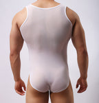 Men's Mesh Triangle Single Layer Jumpsuit