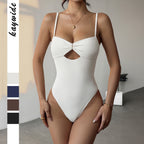 Tight-fitting Womens Halter Swimsuit Bodysuit