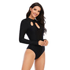 One-piece long-sleeved surfing suit swimsuit