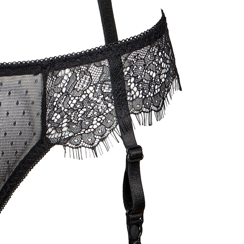 French Lace See-through Underwear With Steel Ring Sexy Inner Wear
