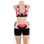 Cutout base shorts set