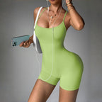 Back-cross Breathable Casual Sports Shapewear Jumpsuit