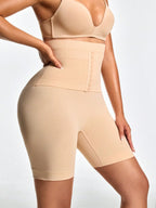Adjustable 3-Level Closure Shapewear Shorts - Tummy & Waist Control With Natural Butt-Lift
