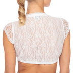 Women's Elegant Classical Top Regular Base Lace Stitching Small Shirt