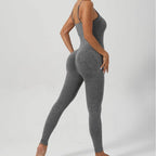 Shapewear Sports Bra Skin-friendly Tummy-control High-sweat Workout Bodysuit Long-style High Elasticity