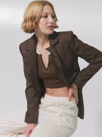 Summer Slim-fit Ultra-short Sexy Hot Girl Top Knitted Base