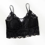French-style Lace Mesh Camisole With Chest Pads Lightweight Outerwearbase Layer Top