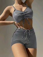 Women's High Waist Split Bikini Swimsuit