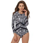 Onyx Long Sleeve One Piece Swimsuit