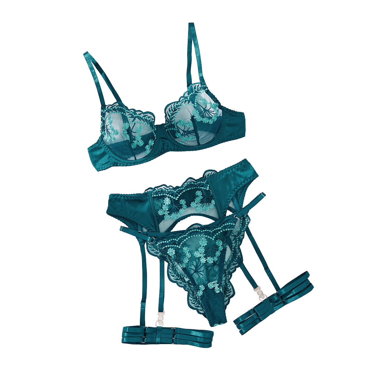 Embroidery Joint Shapewear Four-piece Set