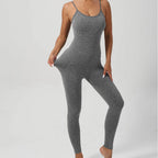 Shapewear Sports Bra Skin-friendly Tummy-control High-sweat Workout Bodysuit Long-style High Elasticity