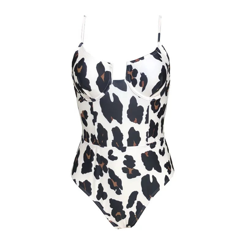 Leopard print swimsuit