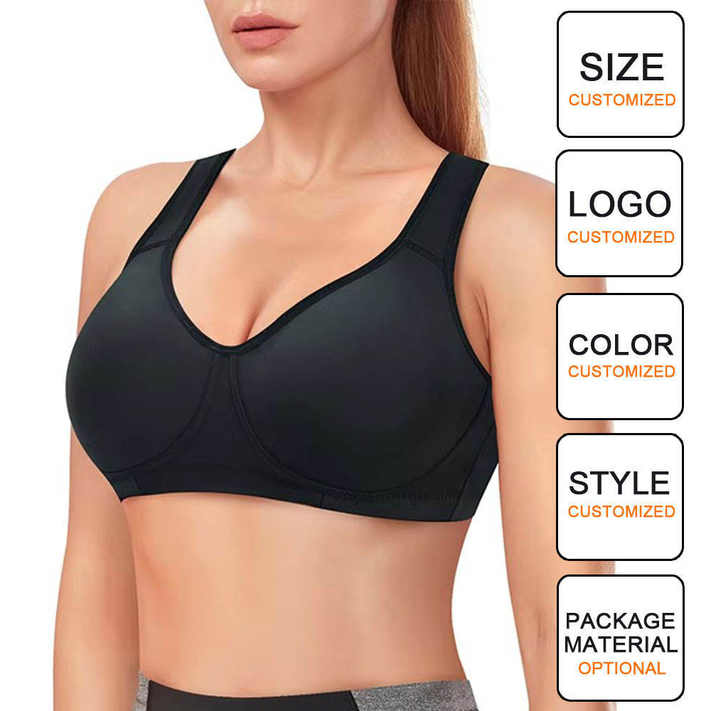 Adjustable-strap Shapewear Shockproof Bra