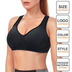 Adjustable-strap Shapewear Shockproof Bra