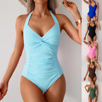 Women's Sports Swimsuit Bikini Solid Color Jumpsuit