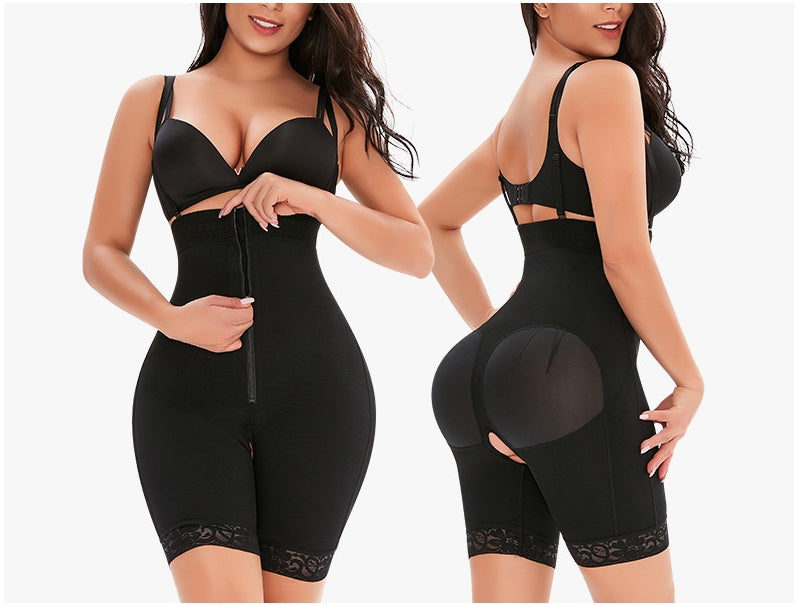 High Waist Breasted Zipper Long Non Slip Jumpsuit
