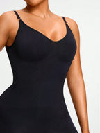 Strapless Cut-Out Mid Thigh Bodysuit - Tummy & Waist Control Shapewear With Butt-Lift Effect