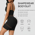 Everyday Snatched Waist Cami Shaper,Open Crotch Design,No-Roll Flat Leg Shapewear-Ultimate Tummy Control & Booty Lift Bodysuit For Women