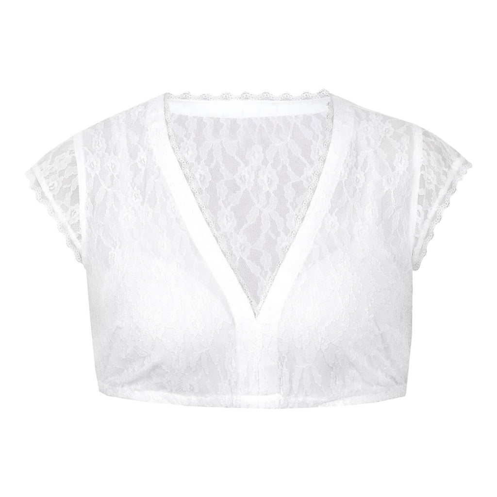 Women's Elegant Classical Top Regular Base Lace Stitching Small Shirt