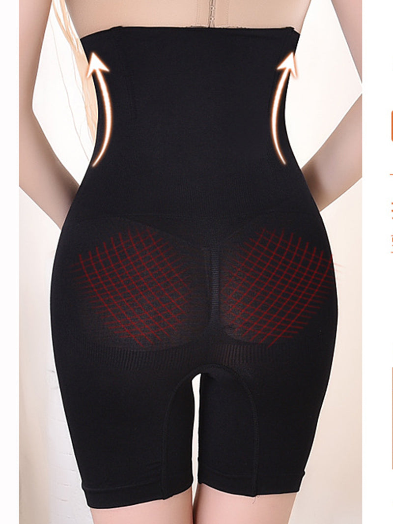 Women's Seamless High Waisted Shapewear Boyshorts - Tummy Control & Butt Lifter Panties, No-Roll Flat Leg Shaping Briefs For Under Dresses & Yoga Pants