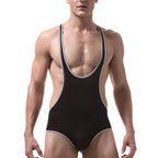 Men's Thin Ice Silk One Piece Shapewear Wrestling Suit