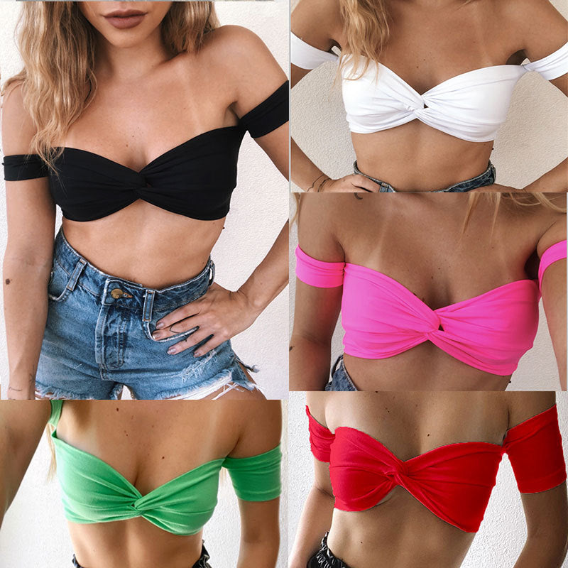 Hot Girl Style Tube Top Kink Design Sense Of Small Inner Wear