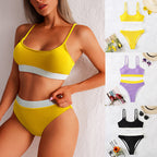Women's Color Matching Bikini Swimsuit
