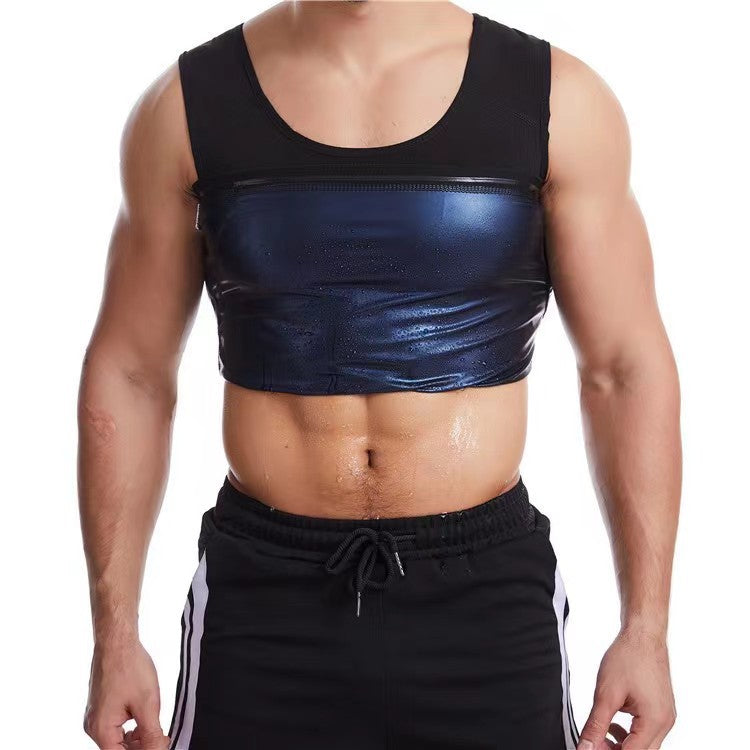 Men's Sports Fitness Shapewear Violently Sweat Belly Contracting Vest