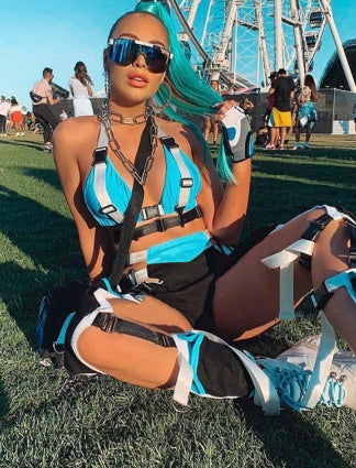 Cutout base shorts set