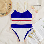 Bandeau Bikini High Waist Triangle Swimsuit