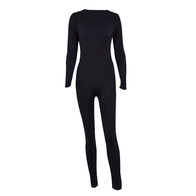 Solid color sexy tight bottomed Jumpsuit